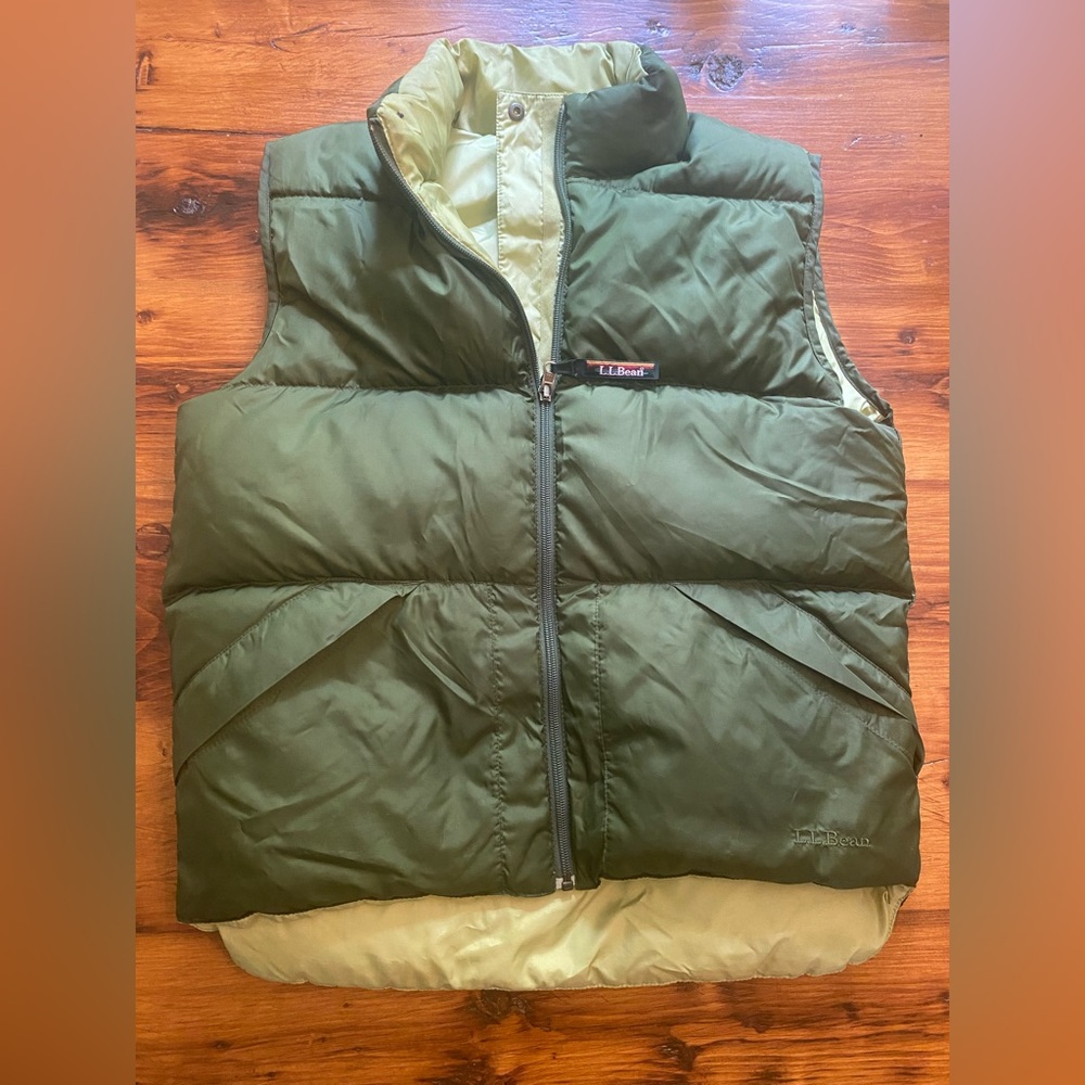 Vintage L.L. Bean Reversible Goose Down Puffer Vest